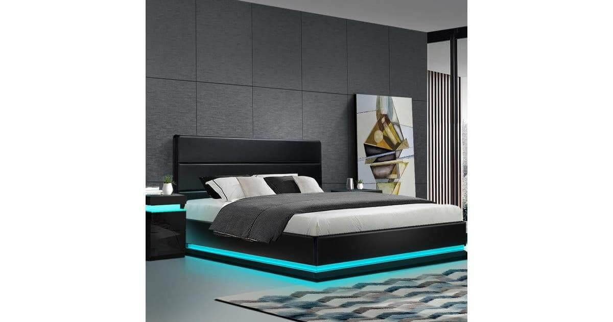 Bed Frame LED Double In Stock - DealsM@te