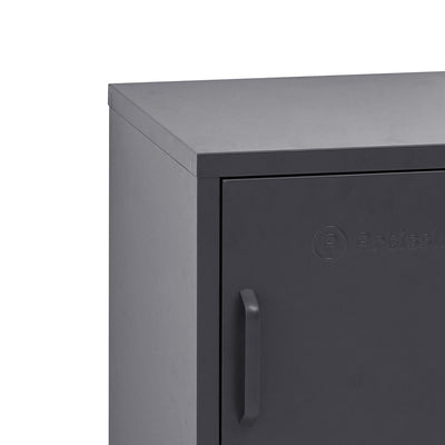Dealsmate In Bedside Table Metal Cabinet - MINI Black