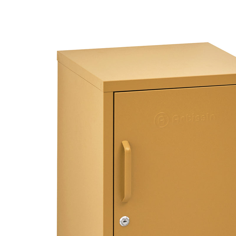 Dealsmate In Bedside Table Metal Cabinet - MINI Yellow