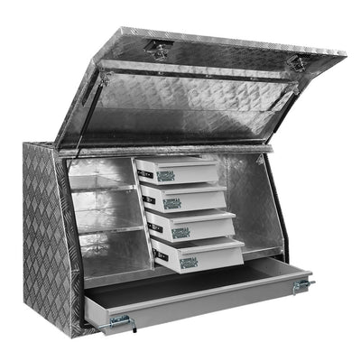 Dealsmate  Aluminium Ute Tool Box Drawers Storage Truck Trailer Lock