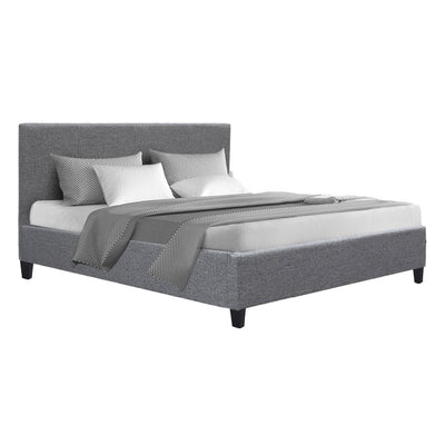 Dealsmate  Bed Frame Double Size Grey NEO
