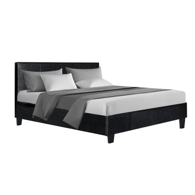 Dealsmate  Bed Frame Double Size Black NEO