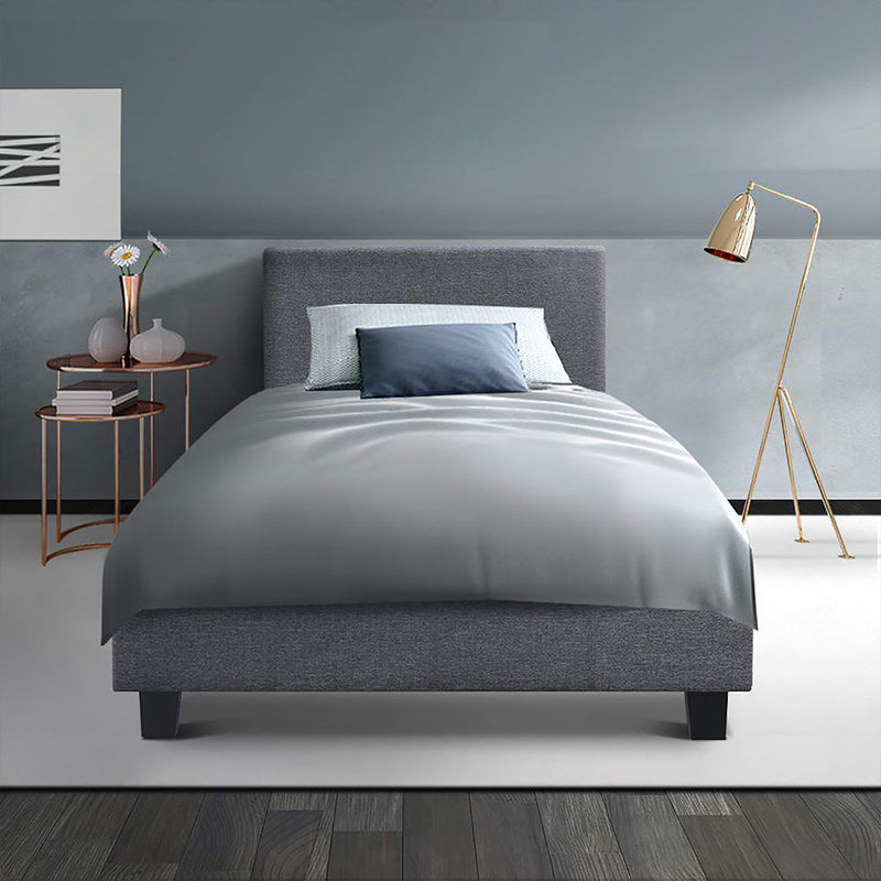 Dealsmate  Bed Frame King Single Size Grey NEO
