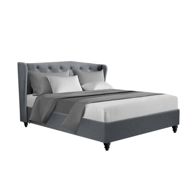 Dealsmate  Bed Frame Double Size Grey PIER