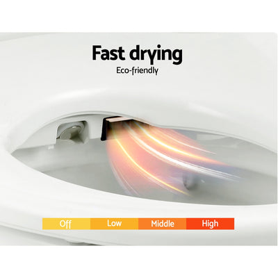 Dealsmate Cefito Electric Bidet Toilet Seat Cover Auto Smart Water Wash Dry Panel Control
