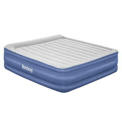 Dealsmate  Air Mattress King Inflatable Bed 56cm Airbed Blue