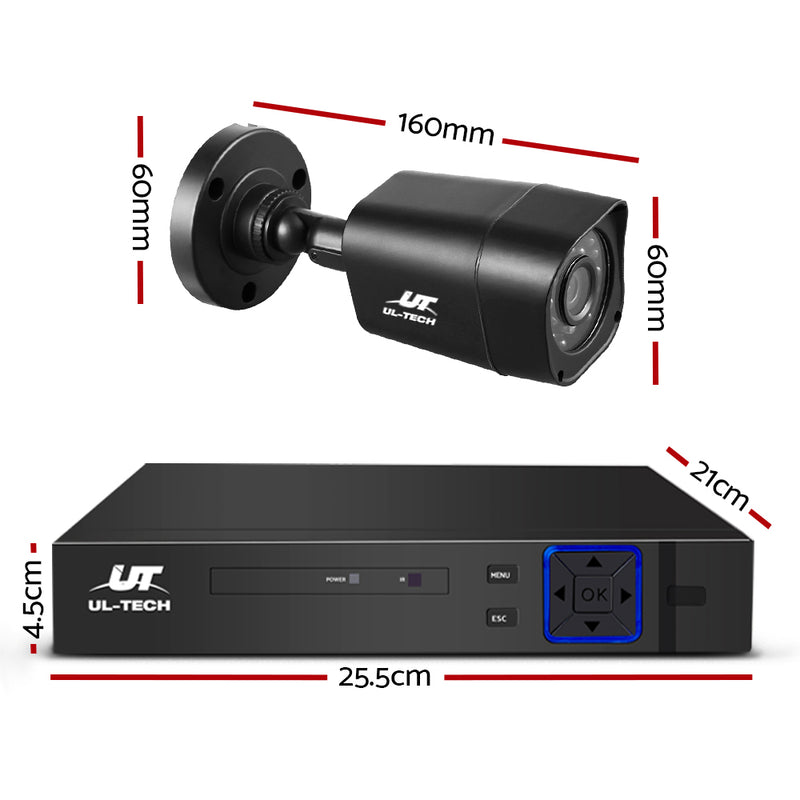 Dealsmate UL-tech CCTV Security System 4CH DVR 4 Cameras 2TB Hard Drive