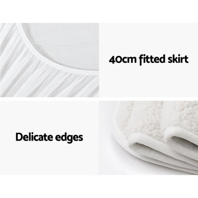 Dealsmate Giselle Bedding Single Size Electric Blanket Fleece
