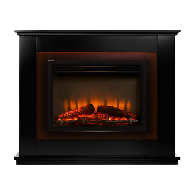 Dealsmate Devanti Electric Fireplace Fire Heater 2000W Black