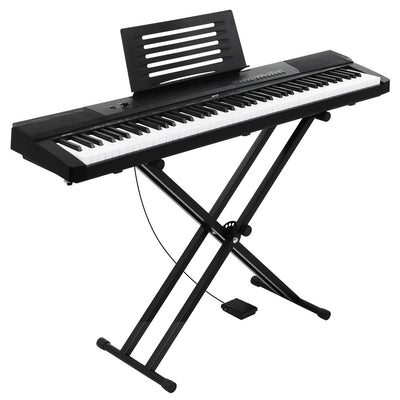 Dealsmate Alpha 88 Keys Electronic Piano Keyboard Digital Electric w/ Stand Sustain Pedal