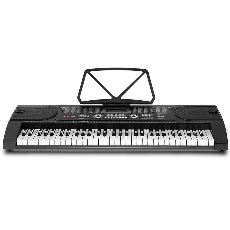 Dealsmate Alpha 61 Keys Electronic Piano Keyboard Digital Electric w/ Stand Beginner Black