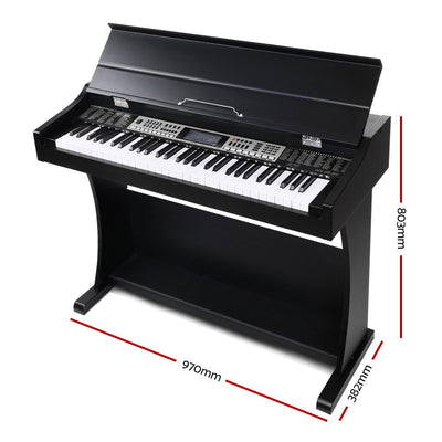 Dealsmate Alpha 61 Keys Electronic Piano Keyboard Digital Electric Classical Music Stand