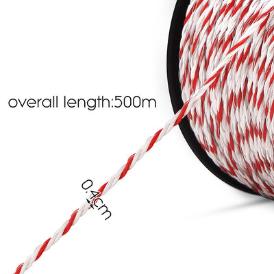 Dealsmate  Electric Fence Poly Rope 2x 500M