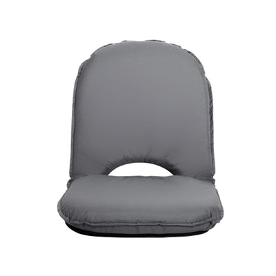 Dealsmate  Floor Lounge Sofa Camping Chair Grey