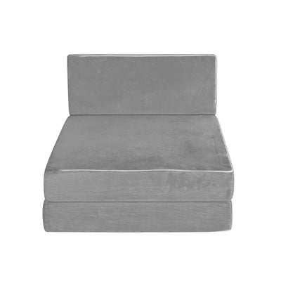 Dealsmate Giselle Bedding Foldable Mattress Folding Foam Bed Mat Light Grey