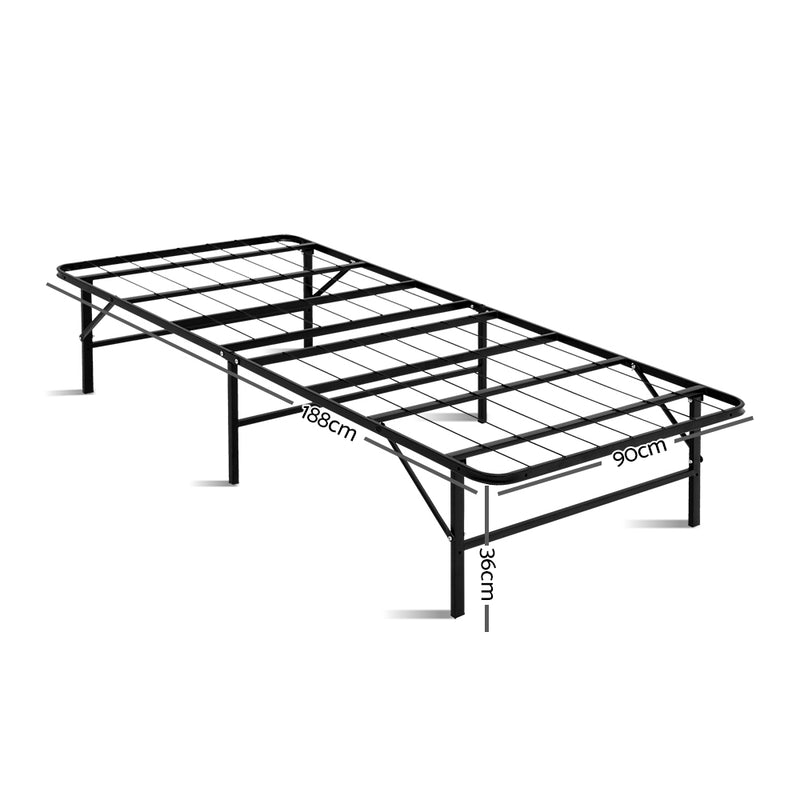 Dealsmate  Folding Bed Frame Metal Base - Single