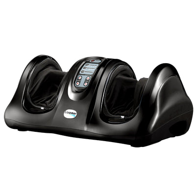 Dealsmate Livemor Foot Massager Shiatsu Massagers Electric Remote Roller Kneading Black