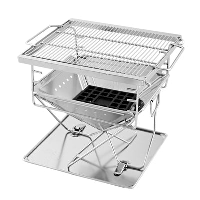 Dealsmate Grillz Fire Pit BBQ Grill with Carry Bag Camping