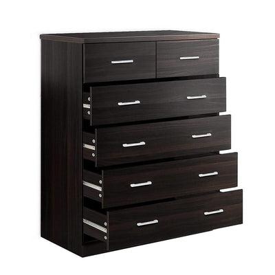 Dealsmate  6 Chest of Drawers - ANDES Walnut