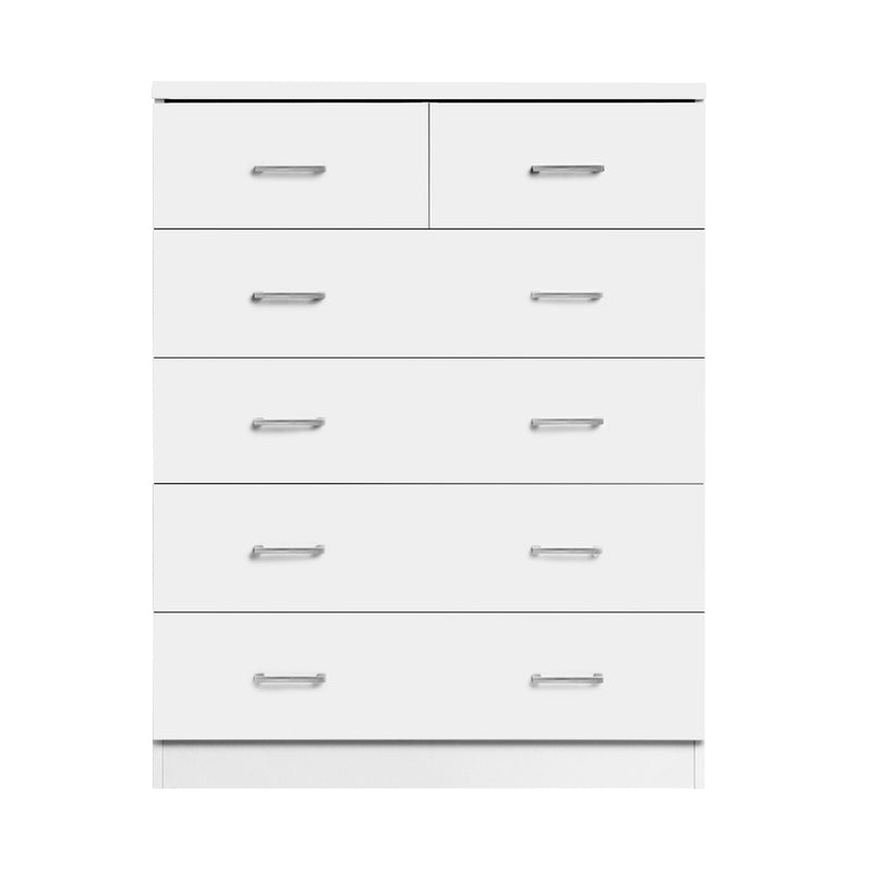 Dealsmate  6 Chest of Drawers - ANDES White
