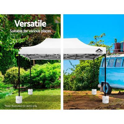 Dealsmate Instahut Gazebo Base Pod Kit Pop Up Marquee Set Outdoor Wedding Tent Canopy Leg 4 pcs
