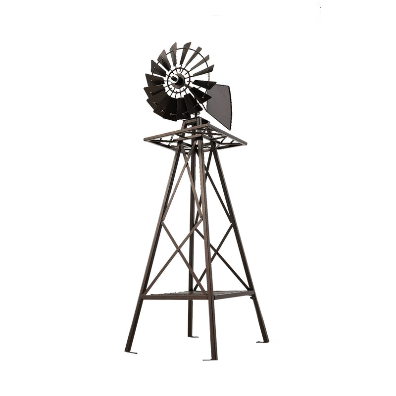 Dealsmate Garden Windmill 120cm Metal Ornaments Outdoor Decor Ornamental Wind Mill
