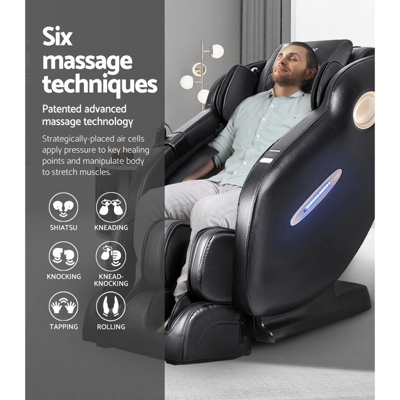 Dealsmate Livemor Massage Chair Electric Recliner Massager Black Ozeni