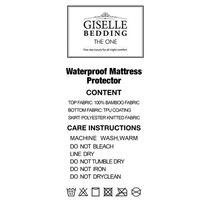 Dealsmate Giselle Bedding Mattress Protector Single