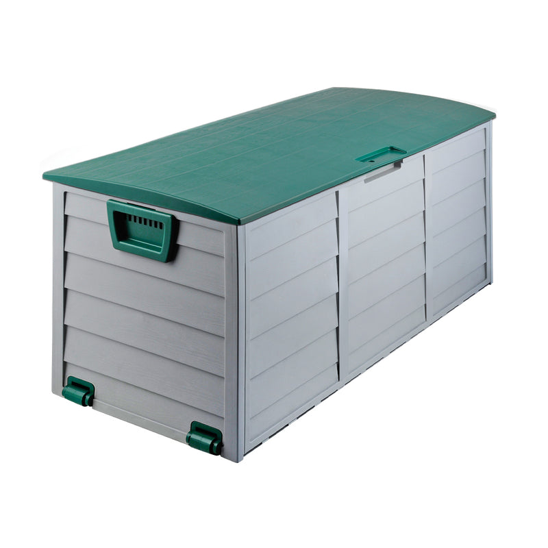 Dealsmate  Outdoor Storage Box 290L Lockable Organiser Garden Deck Shed Tool Green