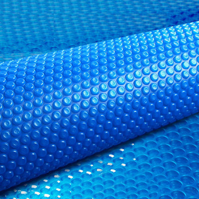 Dealsmate Aquabuddy Pool Cover 500 Micron 8x4.2m Swimming Pool Solar Blanket Blue