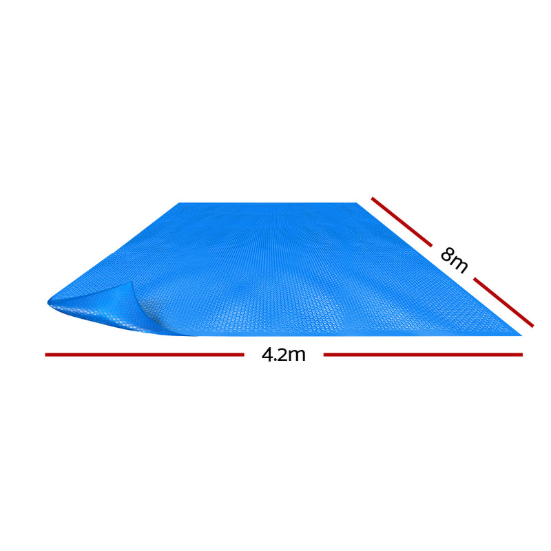 Dealsmate Aquabuddy Pool Cover 500 Micron 8x4.2m Swimming Pool Solar Blanket Blue