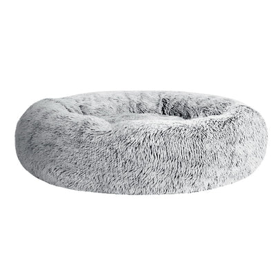 Dealsmate  Pet Bed Dog Cat 90cm Large Calming Soft Plush Charcoal