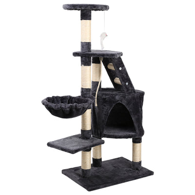 Dealsmate  Cat Tree 120cm Tower Scratching Post Scratcher Wood Condo House Bed Toys