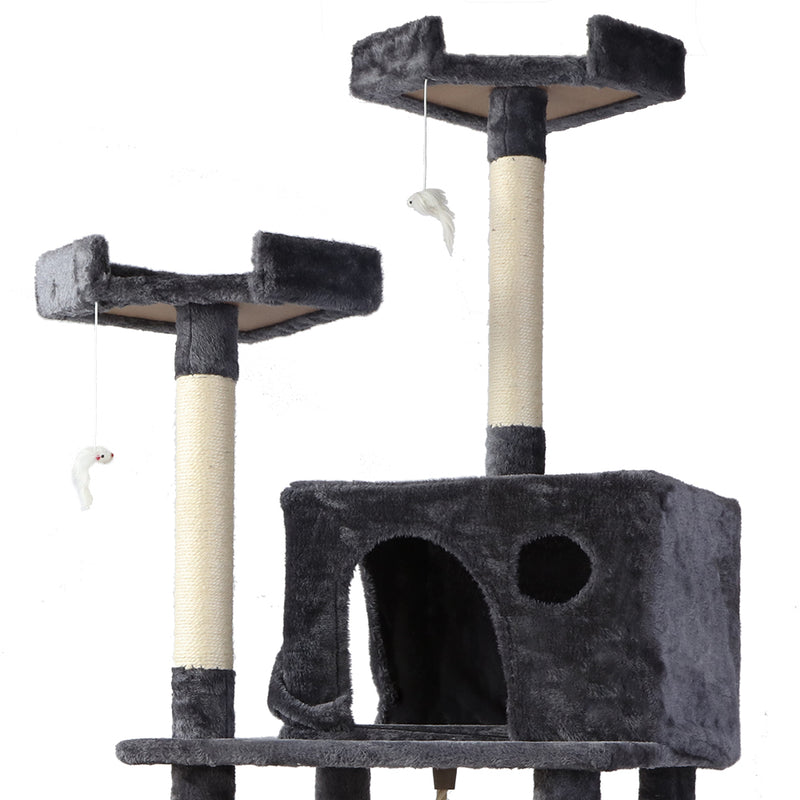Dealsmate  Cat Tree 184cm Tower Scratching Post Scratcher Wood Trees Condo Bed House