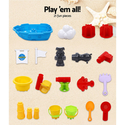 Dealsmate Keezi Kids Sandpit Pretend Play Set Outdoor Toys Water Table Activity Play Set
