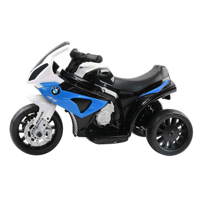 Dealsmate Kids Electric Ride On Car Police Motorcycle Motorbike BMW Licensed S1000RR Blue