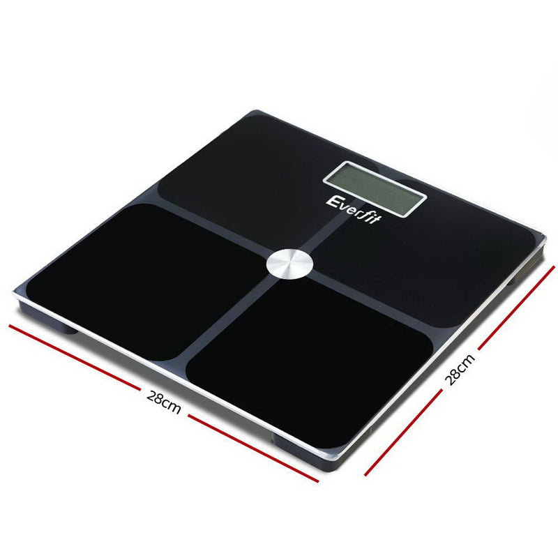 Dealsmate  Body Fat Bathroom Scale Weighing Tracker Gym 180KG