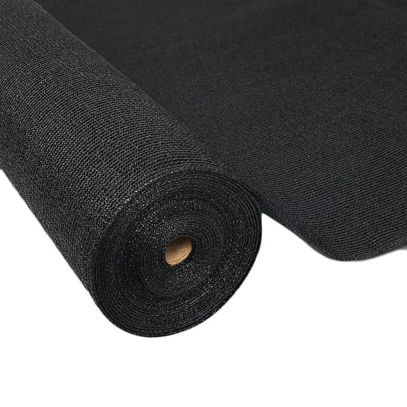Dealsmate Instahut 90% Shade Cloth 1.83x10m Shadecloth Sail Heavy Duty Black