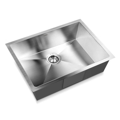 Dealsmate Cefito Kitchen Sink 60X45CM Stainless Steel Basin Single Bowl Laundry Silver