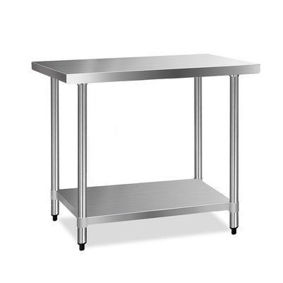 Dealsmate Cefito 1219x610mm Stainless Steel Kitchen Bench 430