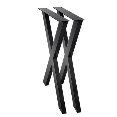 Dealsmate  Metal Table Legs DIY X-shaped 71X60CM Set of 2