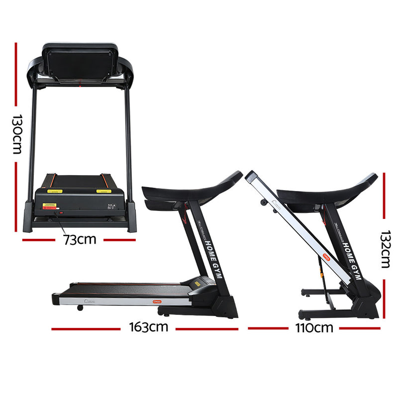 Dealsmate  Treadmill Electric Auto Level Incline Home Gym Fitness Excercise 450mm