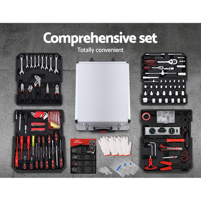 Dealsmate  786pcs Tool Kit Trolley Case Mechanics Box Toolbox Portable DIY Set