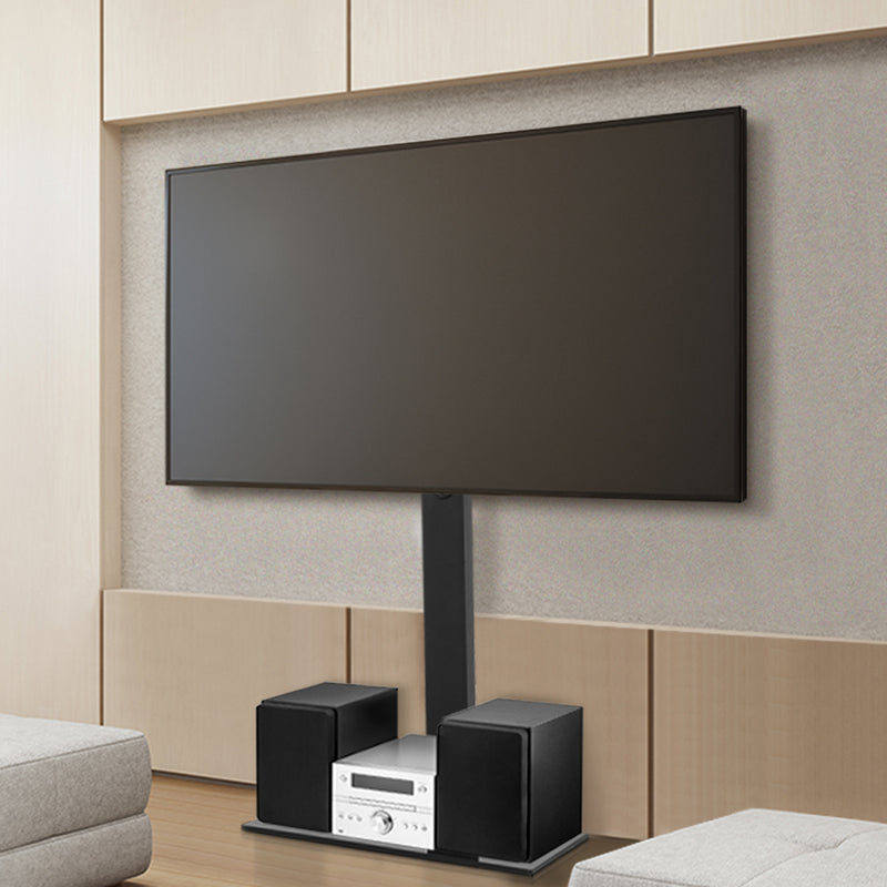Dealsmate  TV Stand Mount Bracket for 32-70 LED LCD Glass Storage Floor Shelf