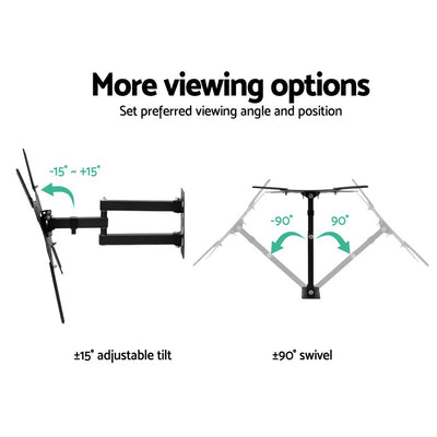 Dealsmate  TV Wall Mount Bracket for 24-50 LED LCD TVs Full Motion Strong Arms