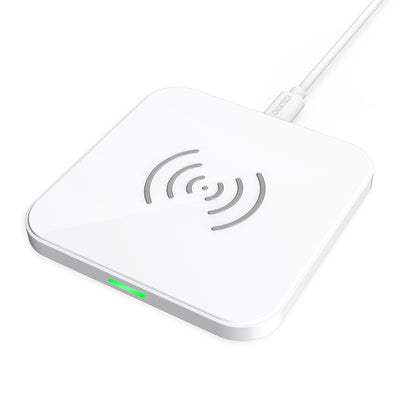 Dealsmate CHOETECH T511-S Qi Certified 10W/7.5W Fast Wireless Charger Pad (White)
