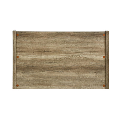 Dealsmate Double Size Bed Frame Natural Wood like MDF in Oak Colour