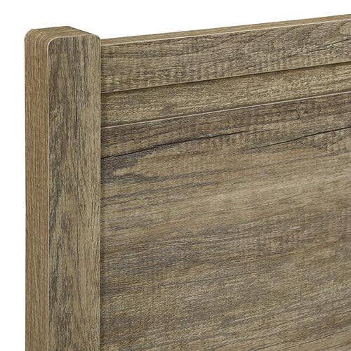 Dealsmate Double Size Bed Frame Natural Wood like MDF in Oak Colour
