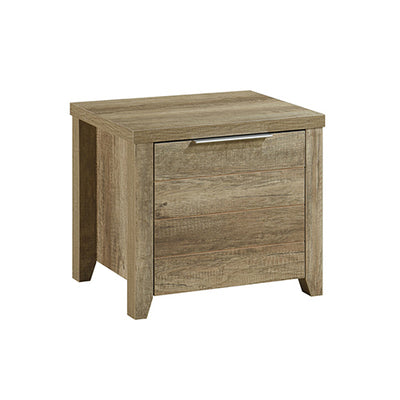 Dealsmate Bedside Table 2 drawers Storage Table Night Stand MDF in Oak