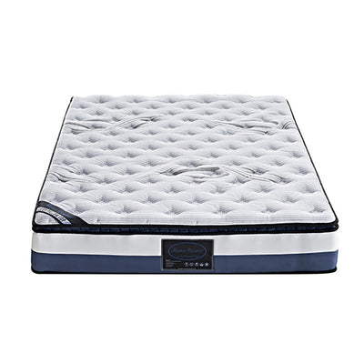 Dealsmate Queen Mattress Latex Pillow Top Pocket Spring Foam Medium Firm Bed